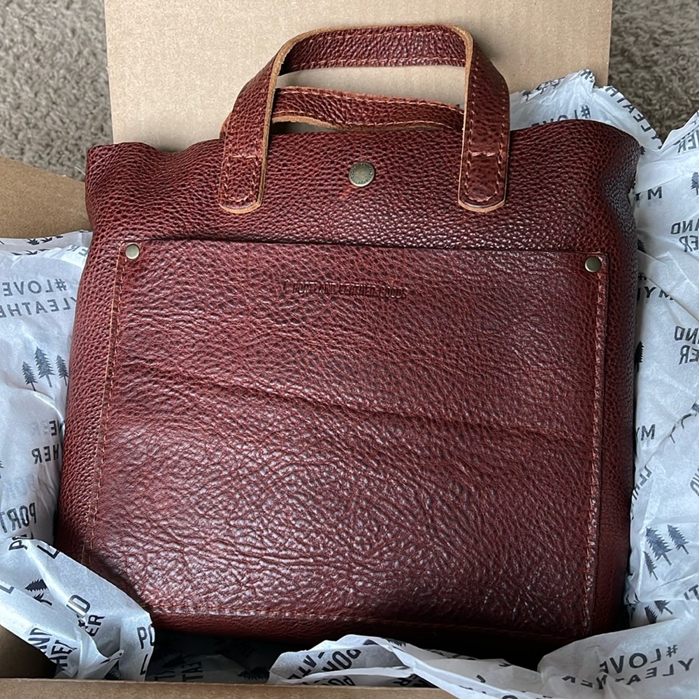Portland Leather Mini Crossbody Snap C grade - Nutmeg